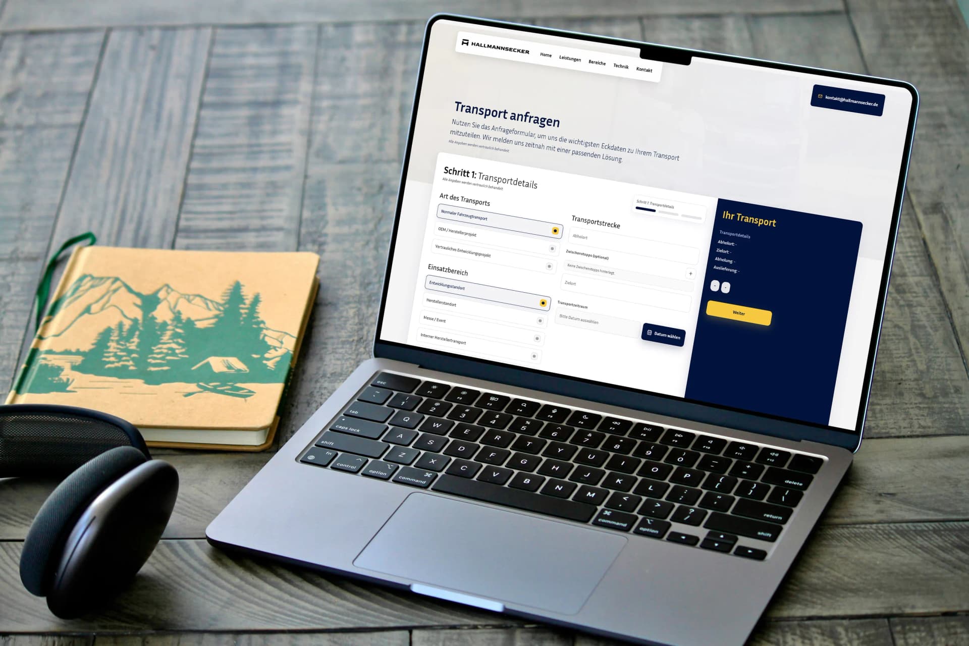 Geschlossenen Autotransport online anfragen